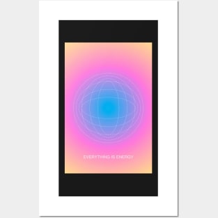 Everything is Energy Vibrant Colorful Aura Posters and Art